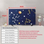 Scalable Dust Cover for TV Screen Monitors Desktop Computers, Indoor Decoration, 22 Inches to 65 Inches (Lotus, 55 Inches)